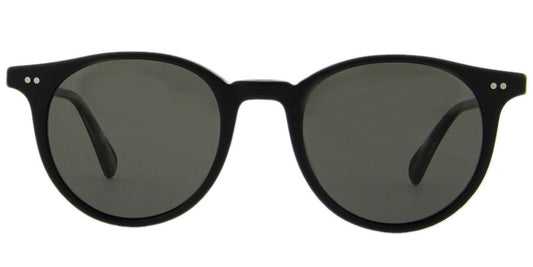 Oliver Peoples DELRAY SUN 48mm Matte Black / G15 Polarized VFX Glass OV 5312su 1465P1 Italy preowned