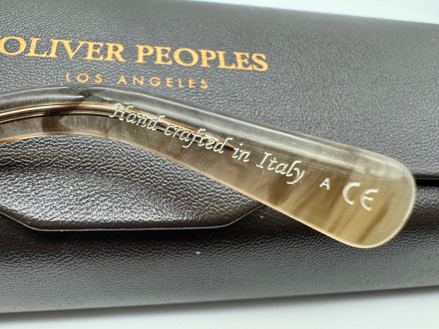 Oliver Peoples Sheldrake Metal 54mm OV 1179 s 52356G Tan / Smoke Silver Mirror Lens Open Box