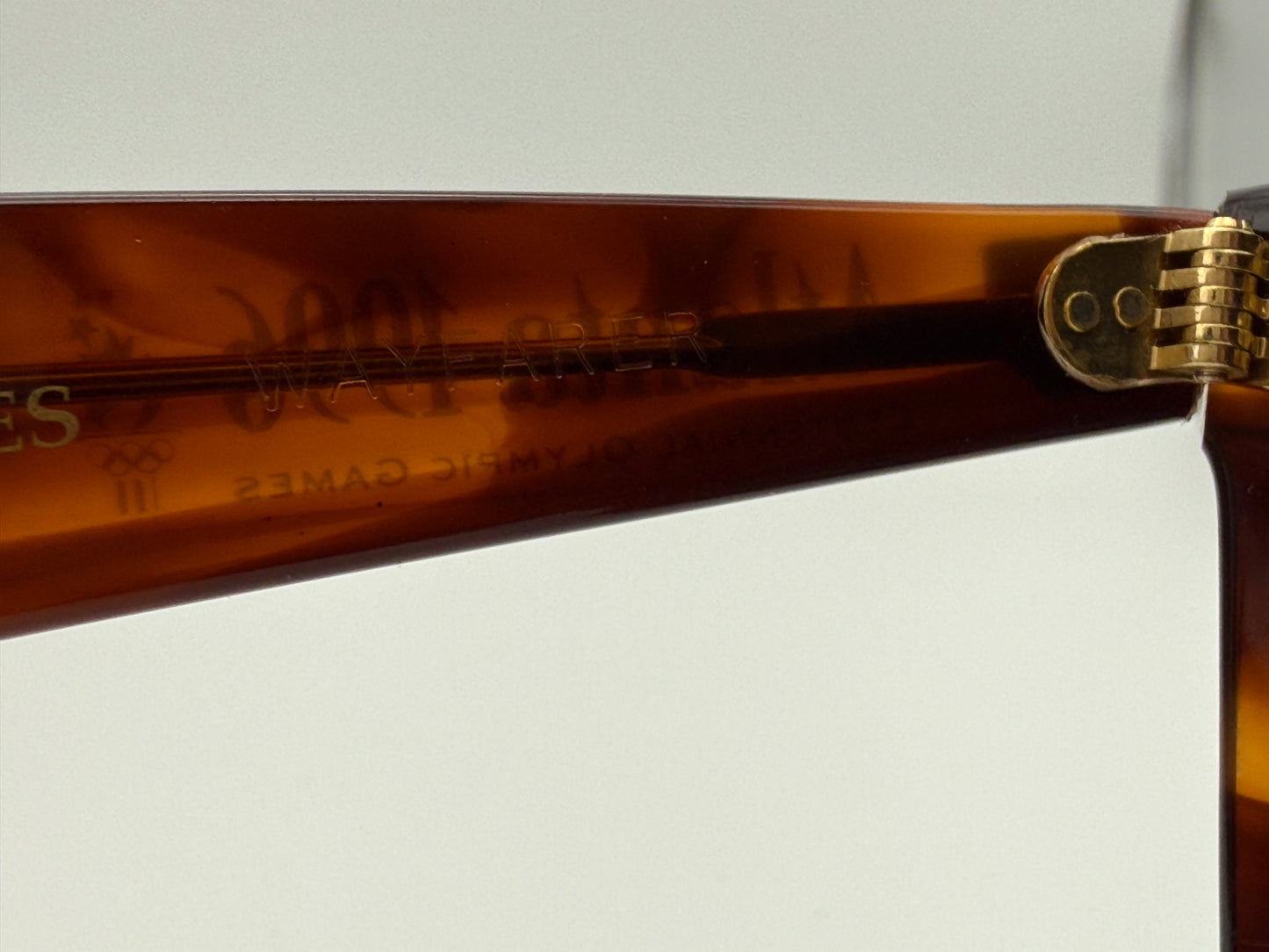 VINTAGE RAY-BAN WAYFARER 50mm USA B&L OLYMPIC SERIES TORTOISE / G-15 W2244 XUAR NOS