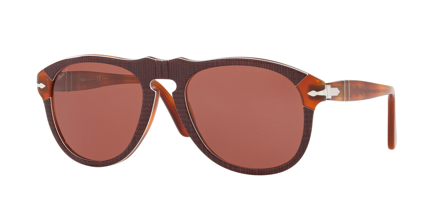 Persol PO 649 52mm 1092AK Bordeaux / Wine POLARIZED Itlay Open Box