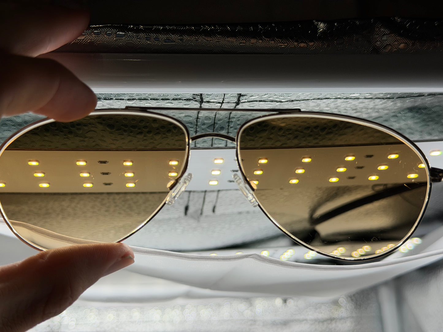 Oliver Peoples Benedict 57mm OV 1002S Gold/Chrome Amber VFX (5242/51) Sunglasses Vintage PREOWNED