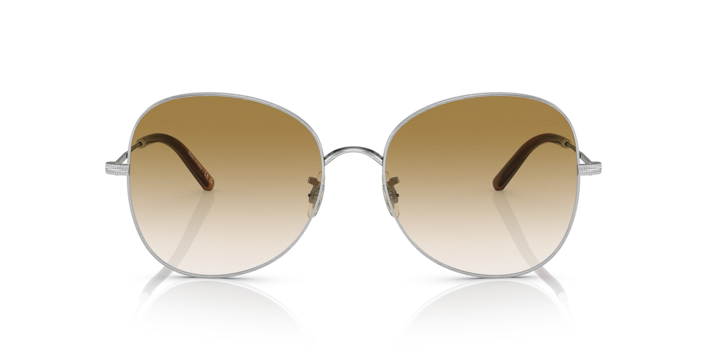 Oliver Peoples Eliane 56mm Silver / Demo Honey Gradient OV 1313 Italy NEW