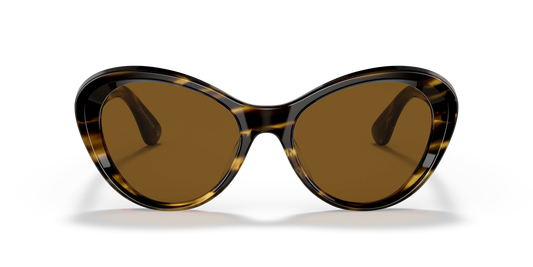 Oliver Peoples Zarene 55mm Cocobolo / Brown Polarized OV 5420 SU 100383 Italy NEW