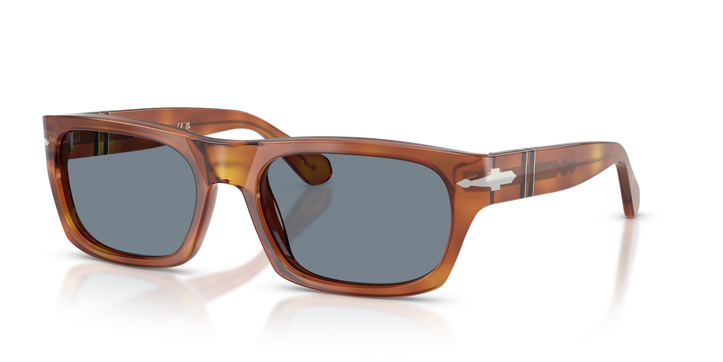 Persol PO 3398S 55mm Terra Di Siena / Light Blur Crystal 96 / 56 Italy NEW