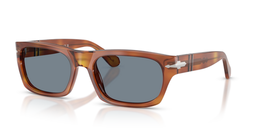 Persol PO 3398S 55mm Terra Di Siena / Light Blur Crystal 96 / 56 Italy NEW