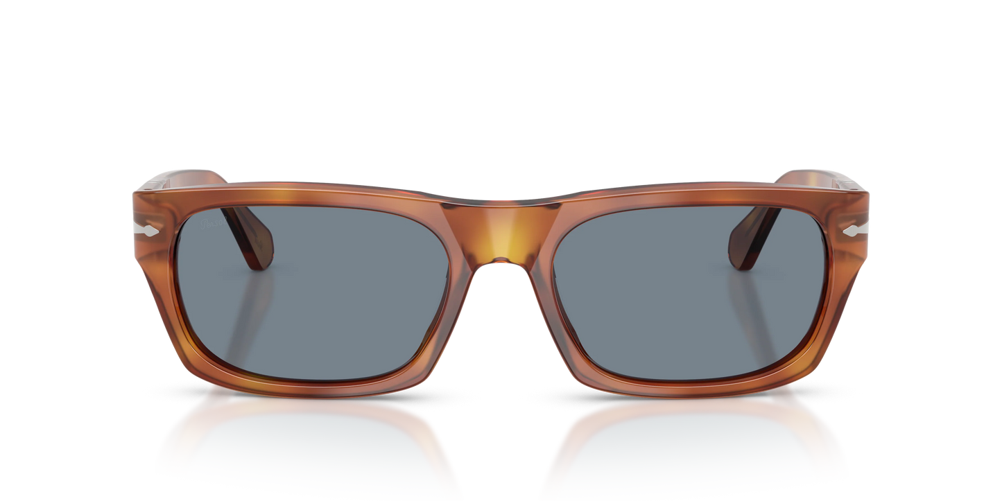 Persol PO 3398S 55mm Terra Di Siena / Light Blur Crystal 96 / 56 Italy NEW
