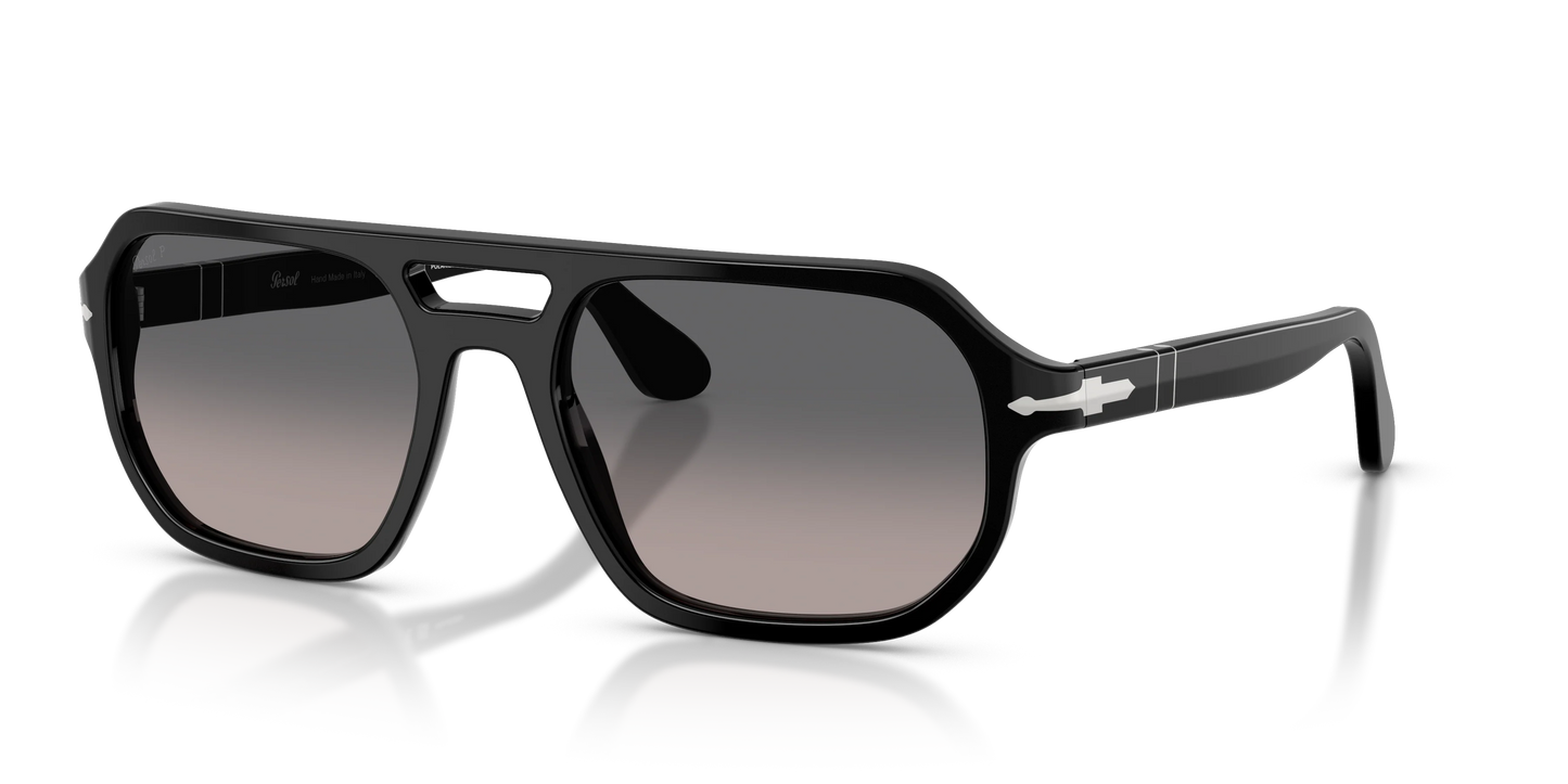 Persol Guido PO 3392 S 56mm Black / Gray Gradient Polarized 95 / M3 Itlay NEW
