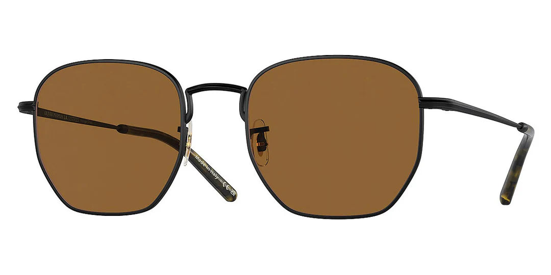 Oliver Peoples Kierney Sun 51mm Matte Black / True Brown OV1331S 5062/53 Sunglasses Brown Lenses