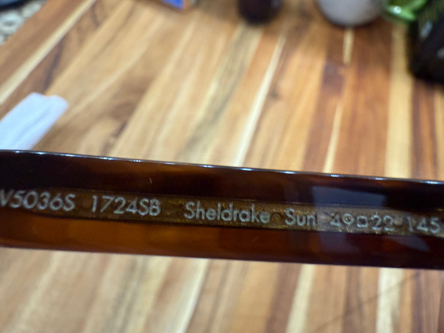 Oliver Peoples Sheldrake 49mm Blue Light Filter / Tuscany Tortoise OV 5036 Italy NEW