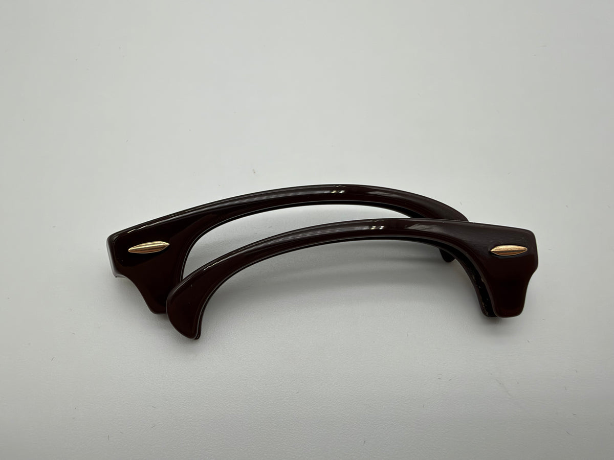 Genuine Ray Ban RB3016 Clubmaster Replacement Brown / Gold Front Browbars 51mm Authentic NEW