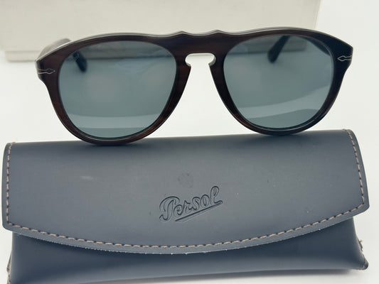 Persol PO 649 CO 54mm Genuine Horn Special Edition Light Brown Horn Smoke 113987 Italy 