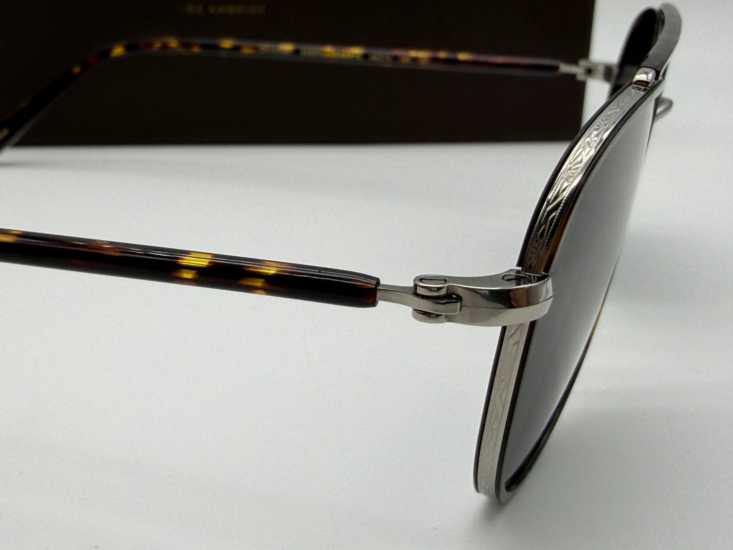 Oliver Peoples Sacoye 52mm OV 1372 ST Silver Titanium / Midnight Express Polarized Crystal Japan NEW