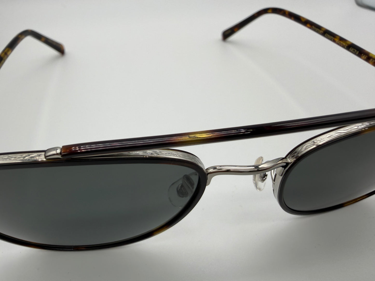 Oliver Peoples Sacoye 52mm OV 1372 ST Silver Titanium / Midnight Express Polarized Crystal Japan NEW