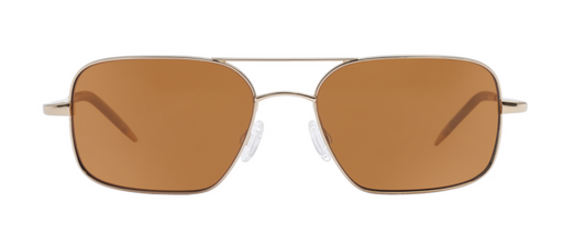 Oliver Peoples Victory 55 Gold VFX Cognac Burn Notice Michael Weston Rare None Polarized USED