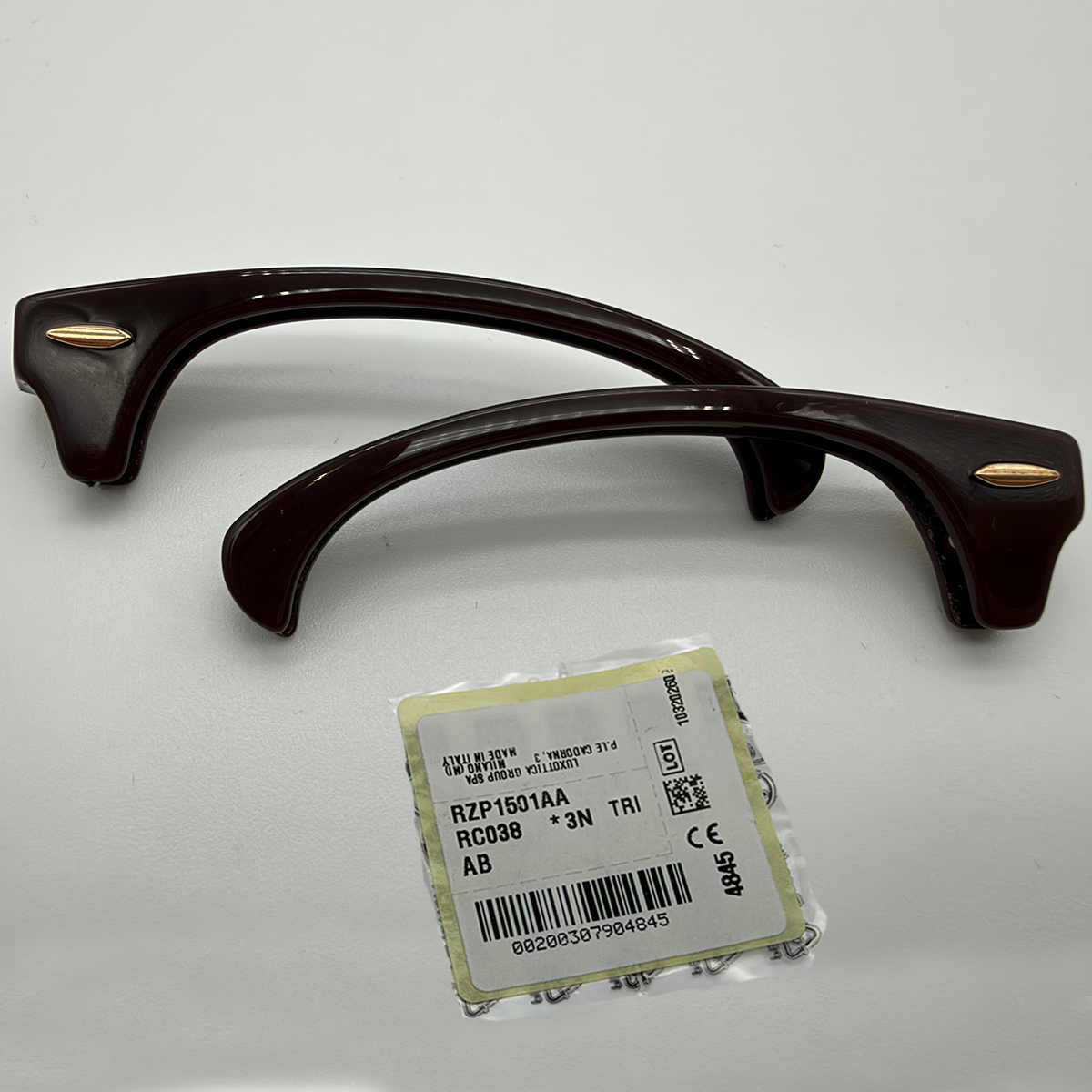 Genuine Ray Ban RB3016 Clubmaster Replacement Brown / Gold Front Browbars 51mm Authentic NEW