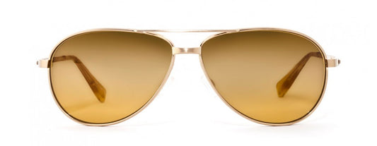 Oliver Peoples Copter OV 1120 ST 510394 Brushed Gold Goldtone Gradient 62mm Titanium Open Box
