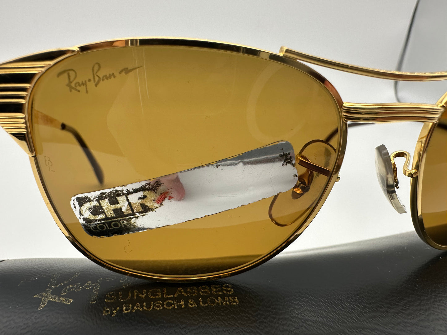 Ray Ban B&L USA Vintage Signet Chromax Gold Frames Rare