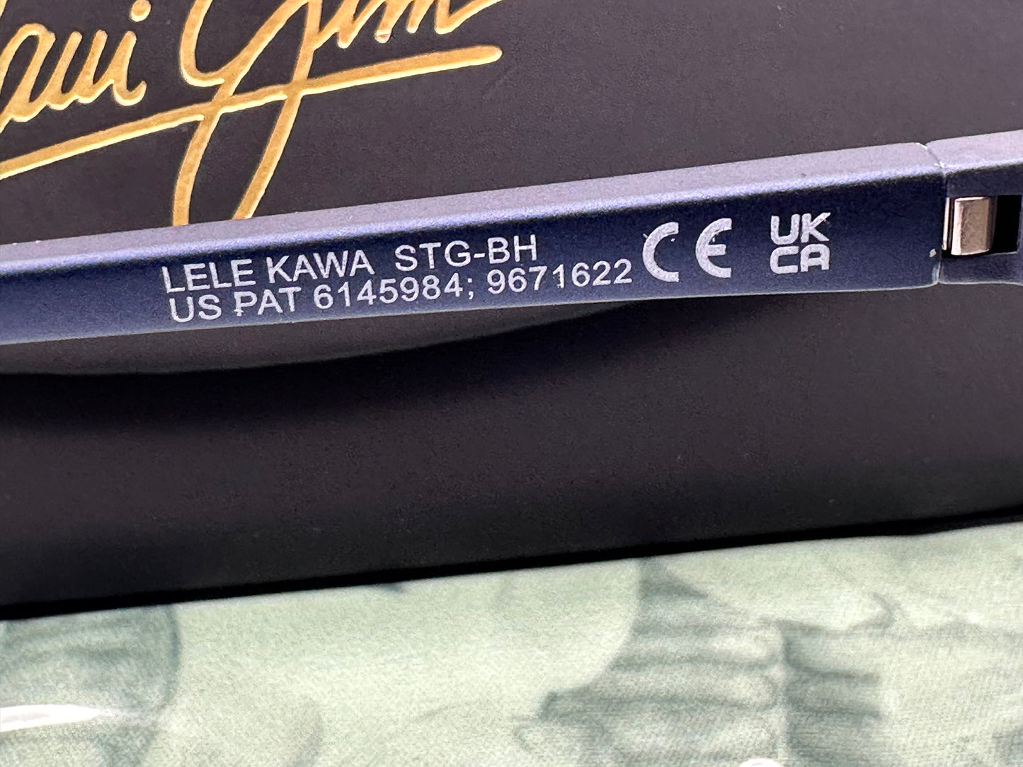Maui Jim LeLe Kawa 58mm Dark Navy Stripe Blue Hawaii STG Italy NEW