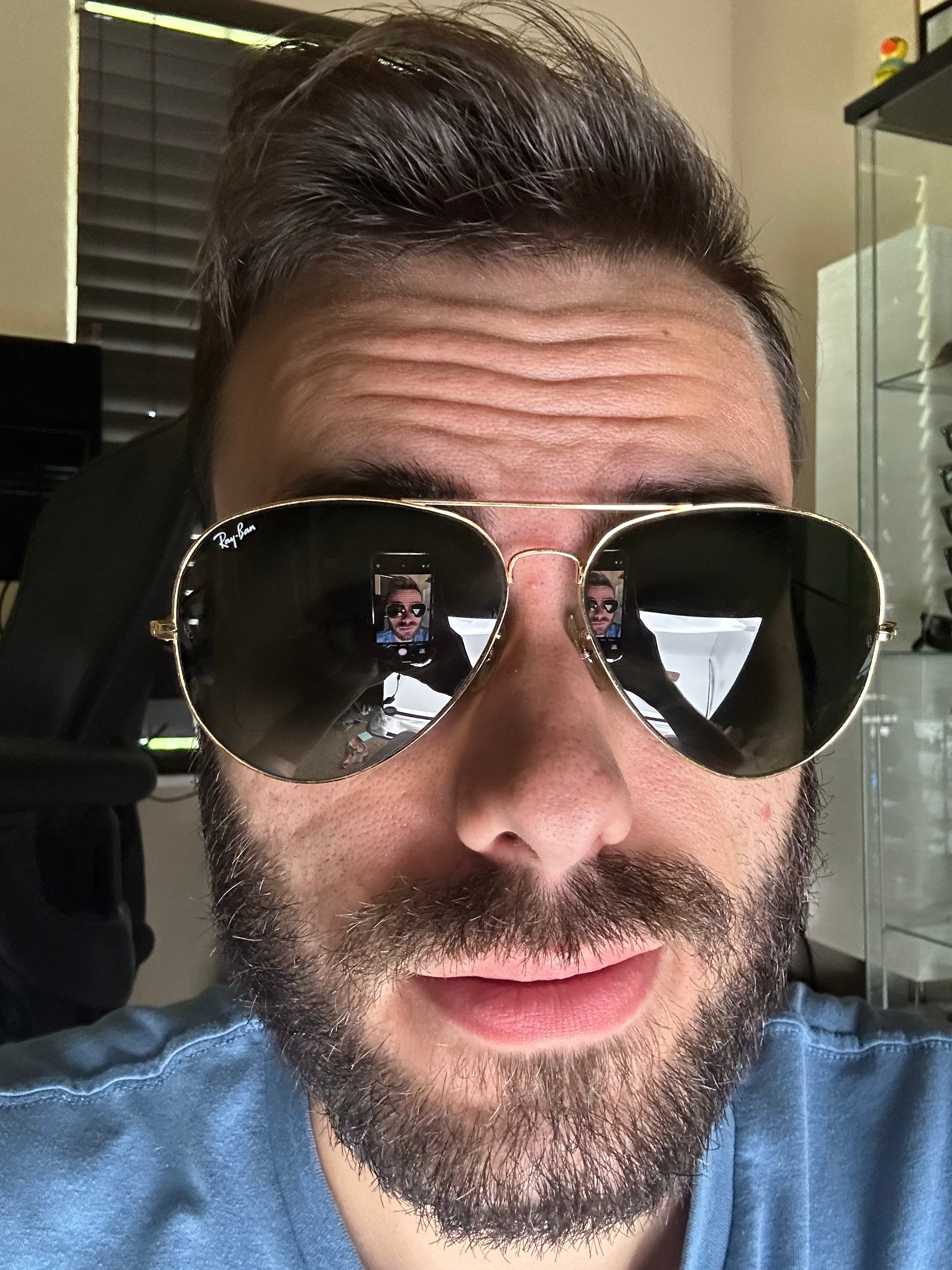 Extra large aviator sunglasses ray ban sales