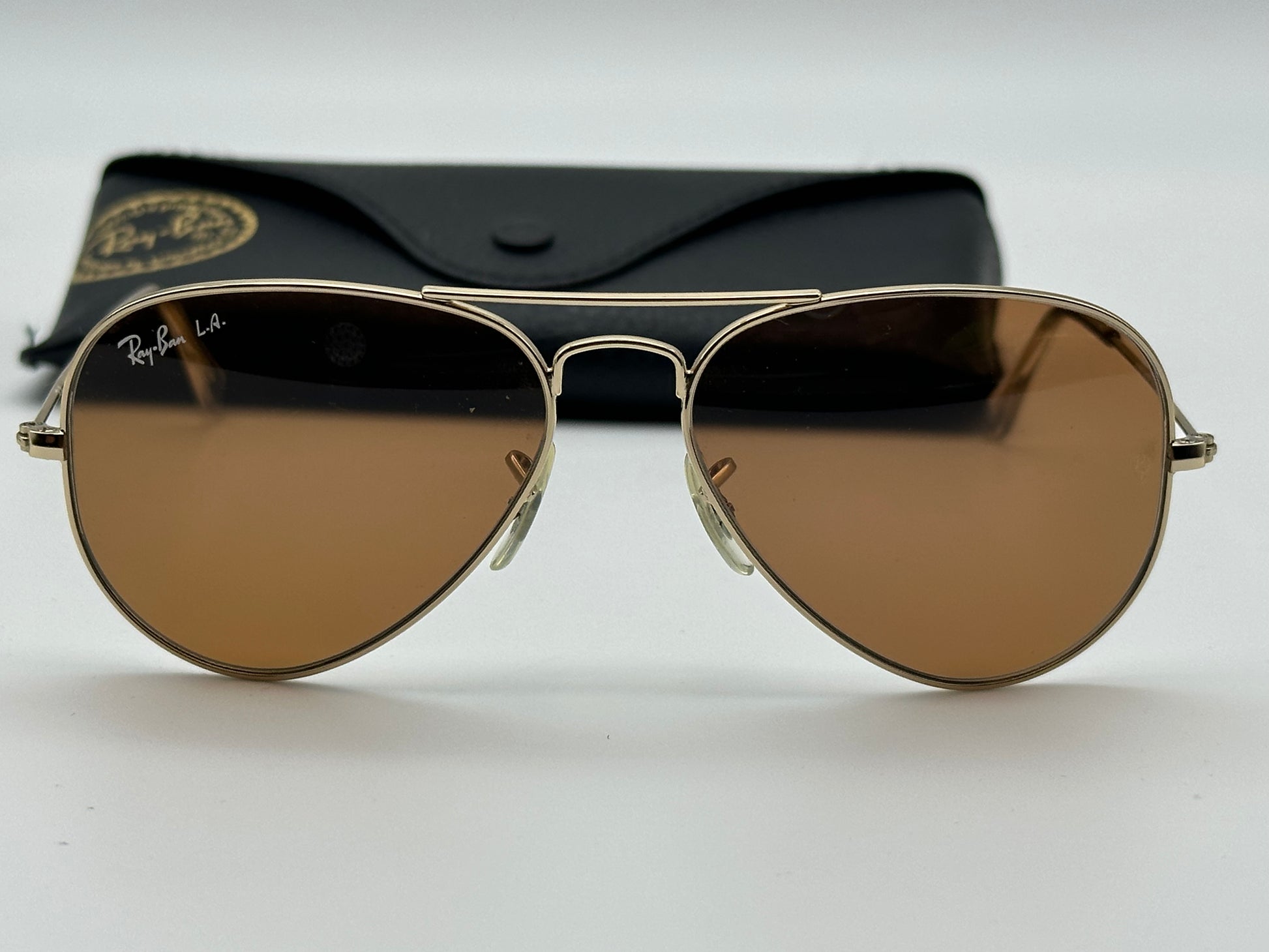 Rb3025 001 Ray Ban Aviator Brown Polarized Ray Ban Aviator Gold