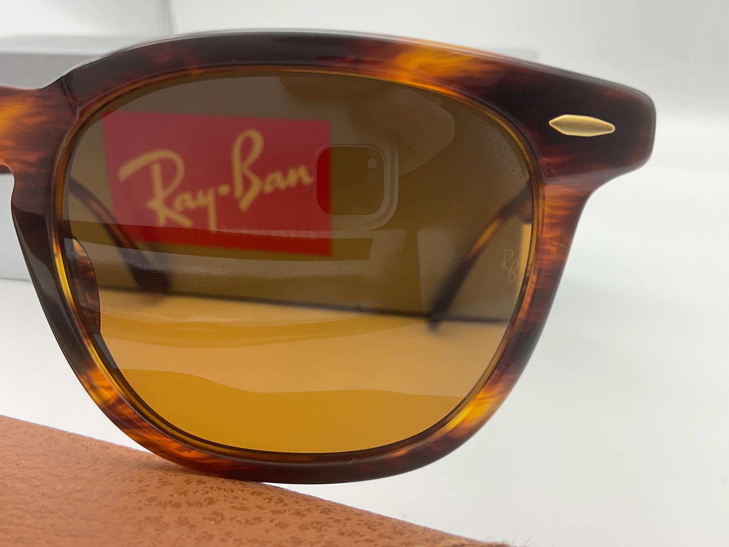 Ray Ban Hawkeye 50mm RB 2298 954/33 Stripped Havana Brown Lenses Italy NEW