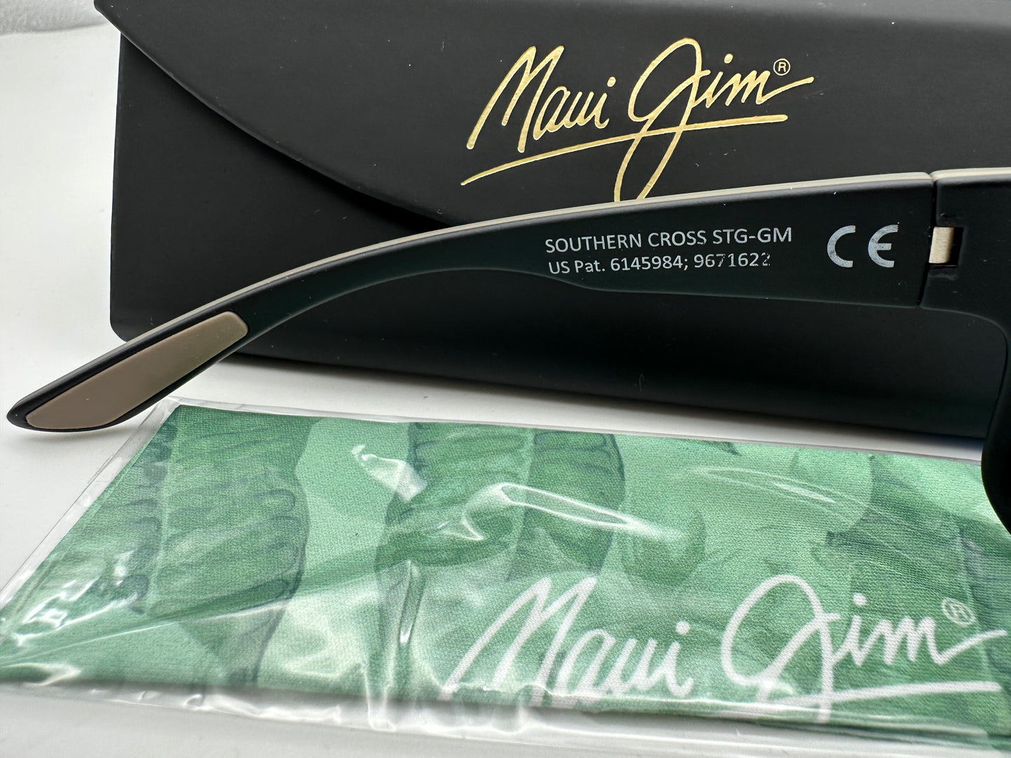 Maui Jim SOUTHERN CROSS 63mm Soft Matte Khaki Brown Black MAUI GREEN