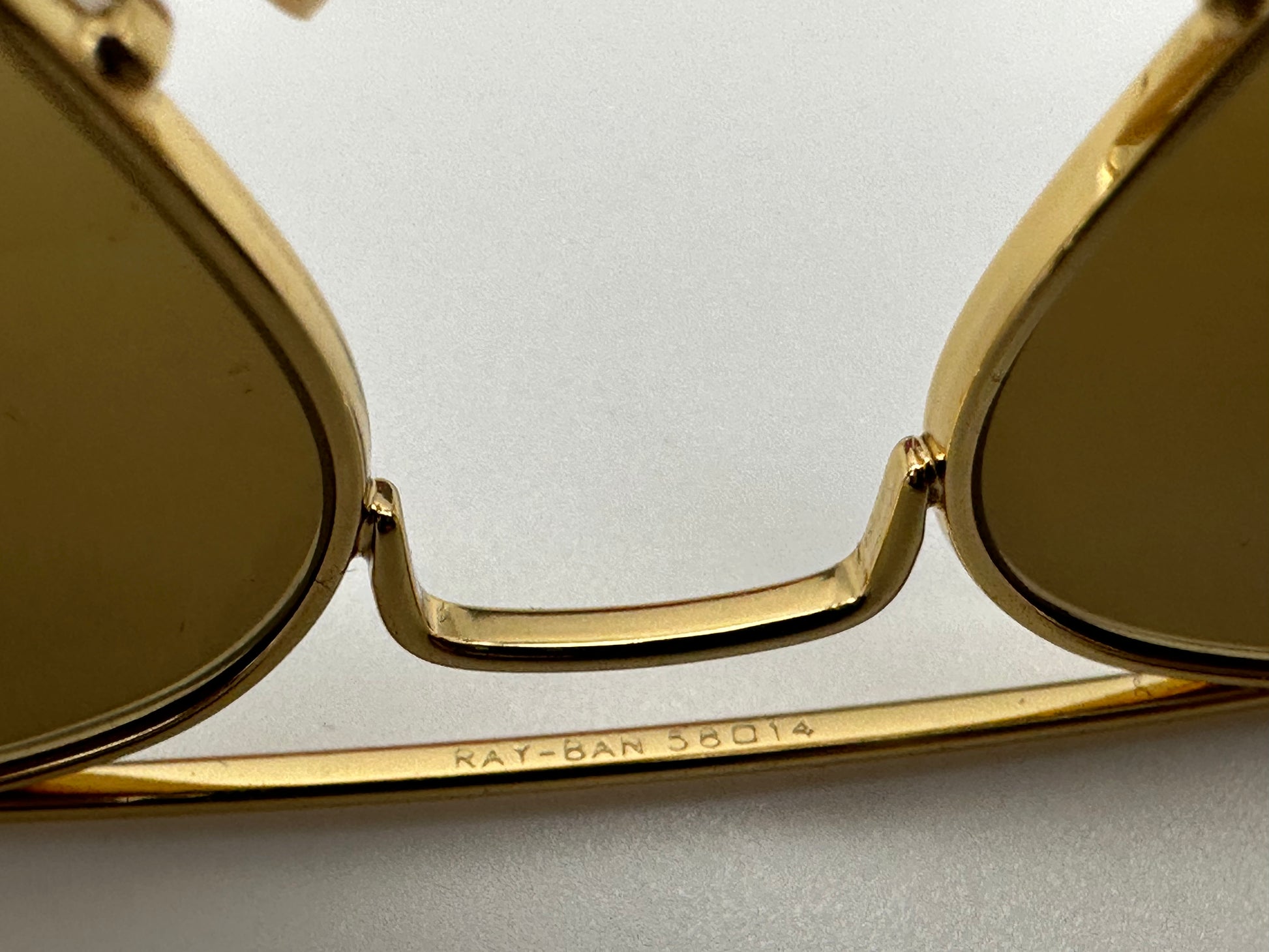 Ray Ban Aviator 58mm Gold Brown Gradient Polarized RB 3025 001 M2