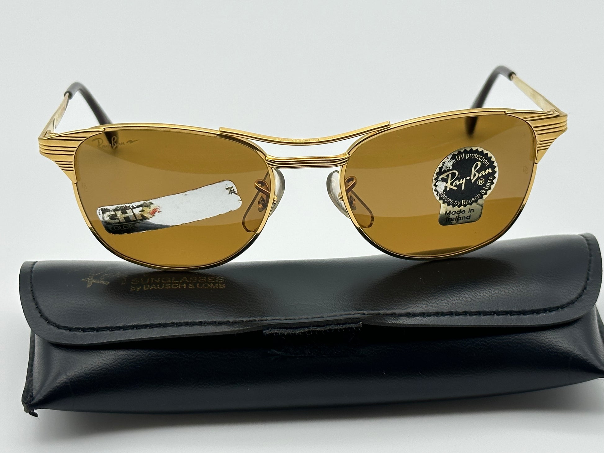 Ray Ban B L USA Vintage Signet Chromax Gold Frames Rare Shade