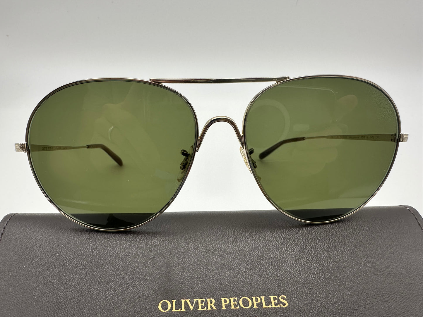 Oliver Peoples Rockmore 58mm OV12185S 503552 Soft Gold Sunglasses Italy NEW