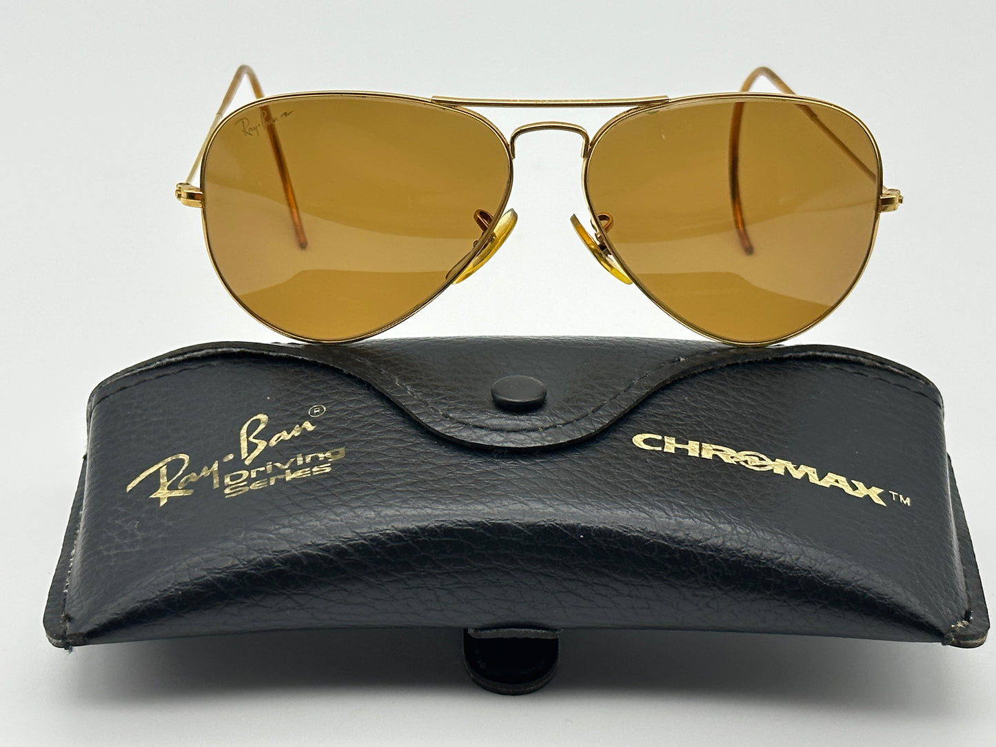 RAY-BAN Chromax USA Bausch Lomb Outdoorsman Arista 58mm Cable Temples