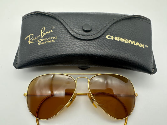 RAY-BAN Chromax USA Bausch Lomb Outdoorsman Arista 58mm Cable Temples