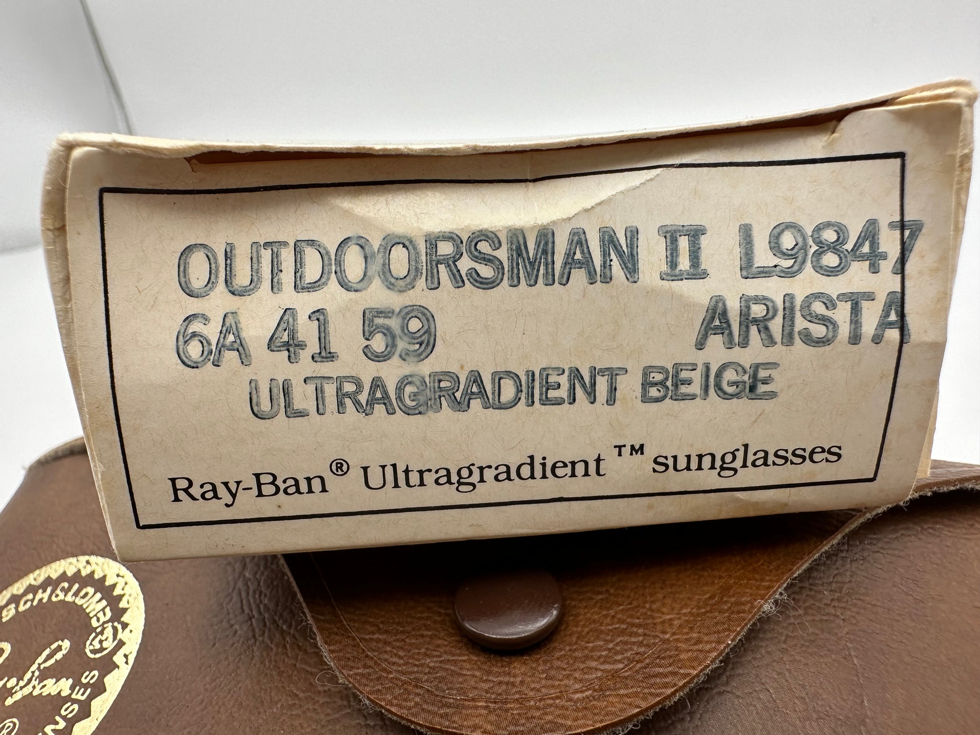 41 59 Ray Ban Outdoorsman II Ultragraident Beige Arista L9847 6A 41 59 Vinta ...