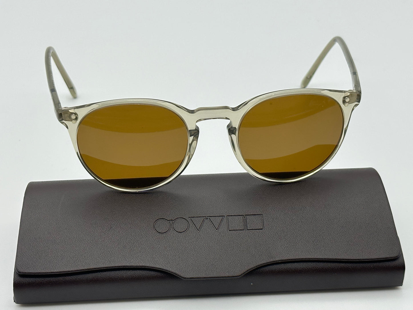 Oliver Peoples O'Malley 48mm NYC The Row OV5183SM 155453 Gray Brown Sunglasses Preowned