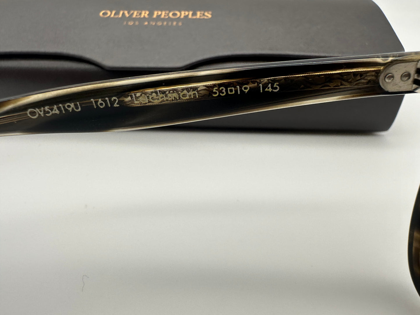 Oliver Peoples Lachman OV5419U 1612  53mm Black Diamond Eyeglasses Demo Lens New