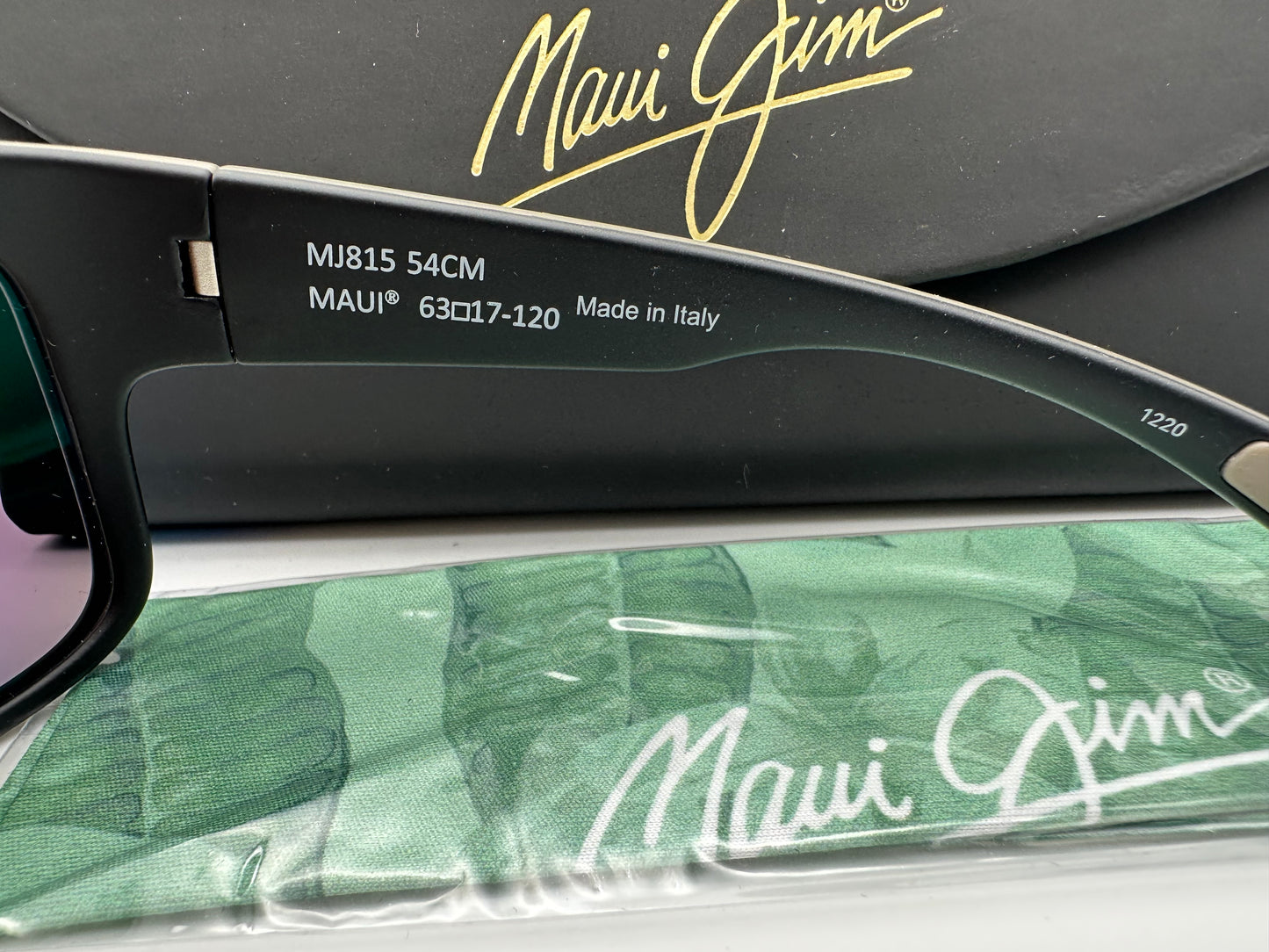 Maui Jim SOUTHERN CROSS 63mm Soft Matte Khaki Brown Black MAUI GREEN