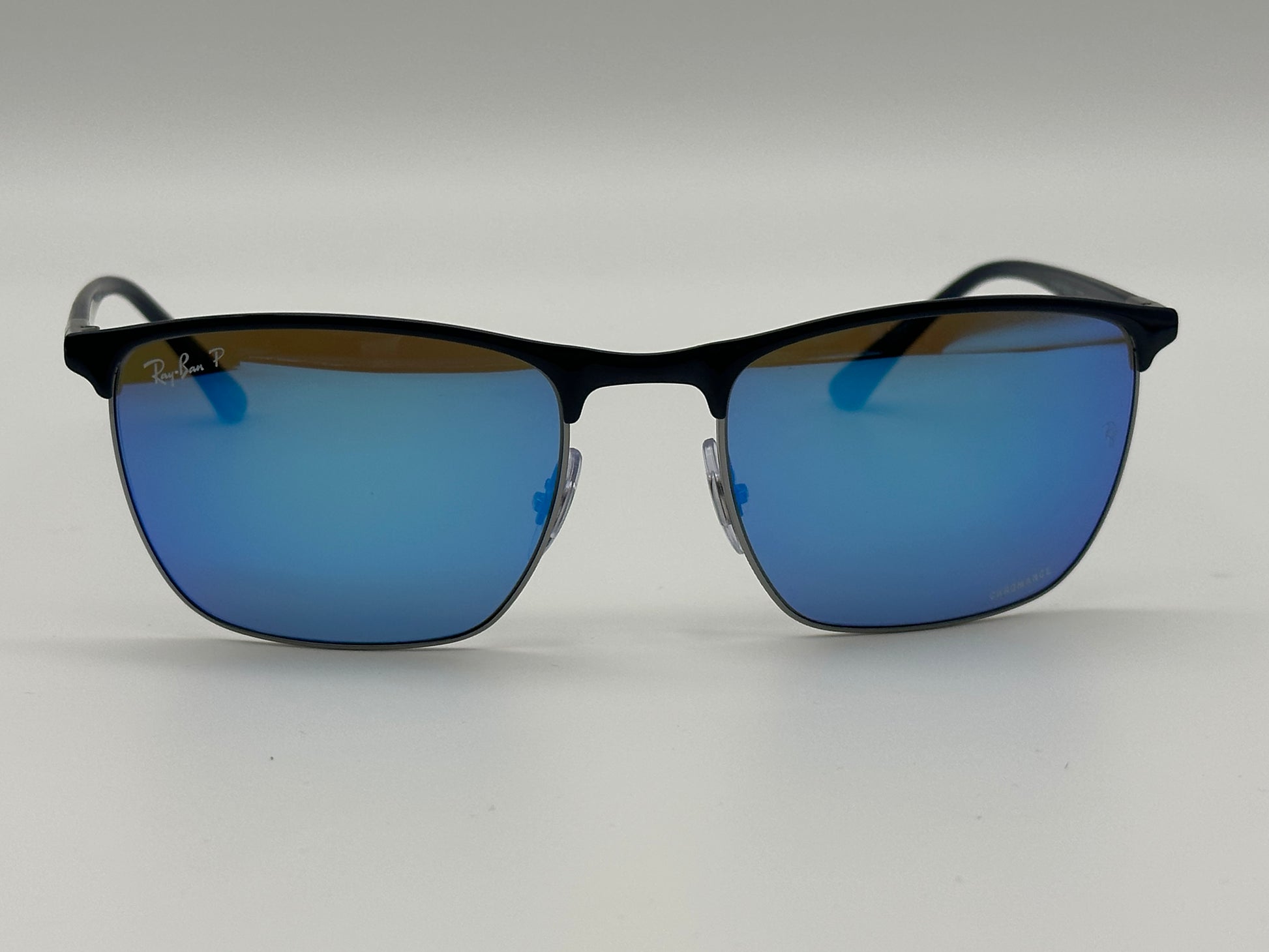 Ray Ban Rb3686 Ray-Ban RB 3686 Chromance 47mm 92044L BLUE ON GUNMETAL POLAR MIRROR BL ...