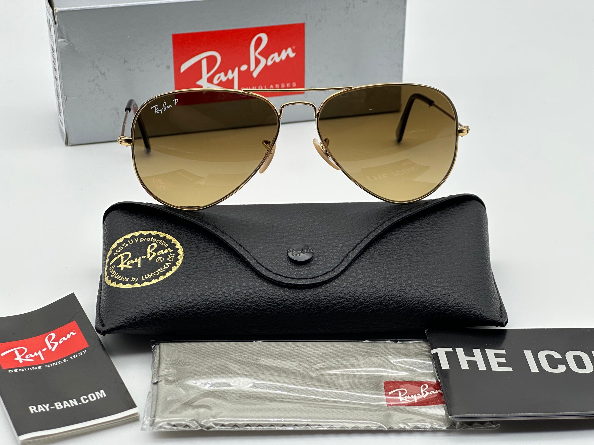 Ray ban 3025 gold brown shop