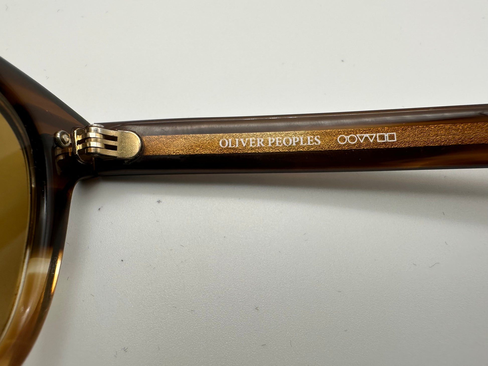 Oliver Peoples Sheldrake OV 5036 Transparent Brown 47mm Rare Japan