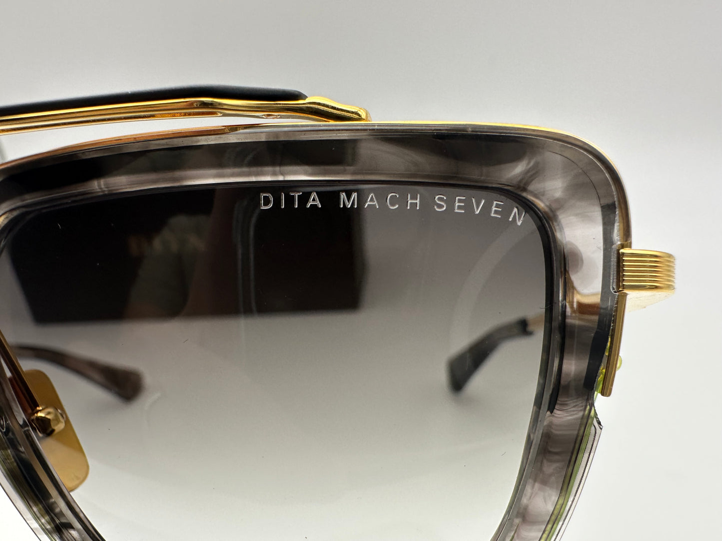 Dita Mach-Seven 56mm Dark Grey Swirl Yellow Gold Dark Grey to Clear Preowned
