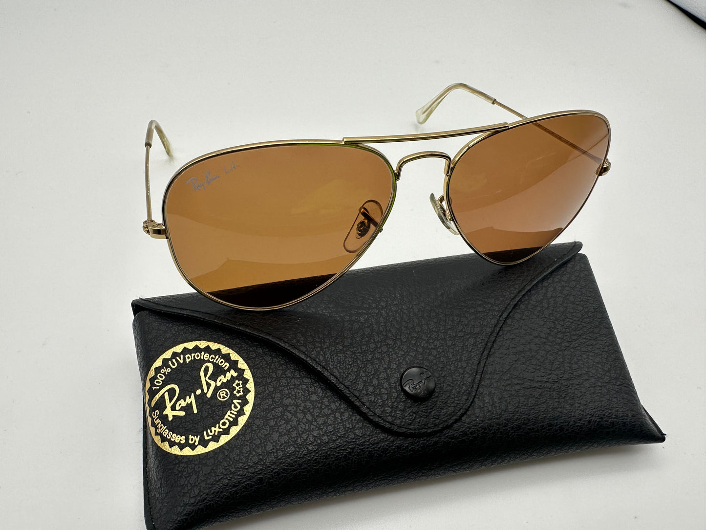 Ray-Ban Aviator L.A. Light Adaptive 58mm RB 3025 001/41 Preowned