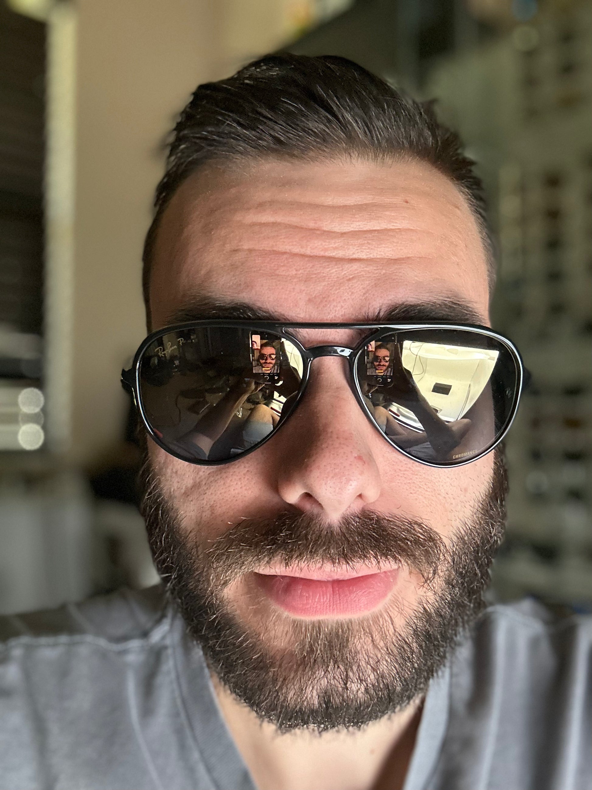 Ray ban blue gradient mirror on sale