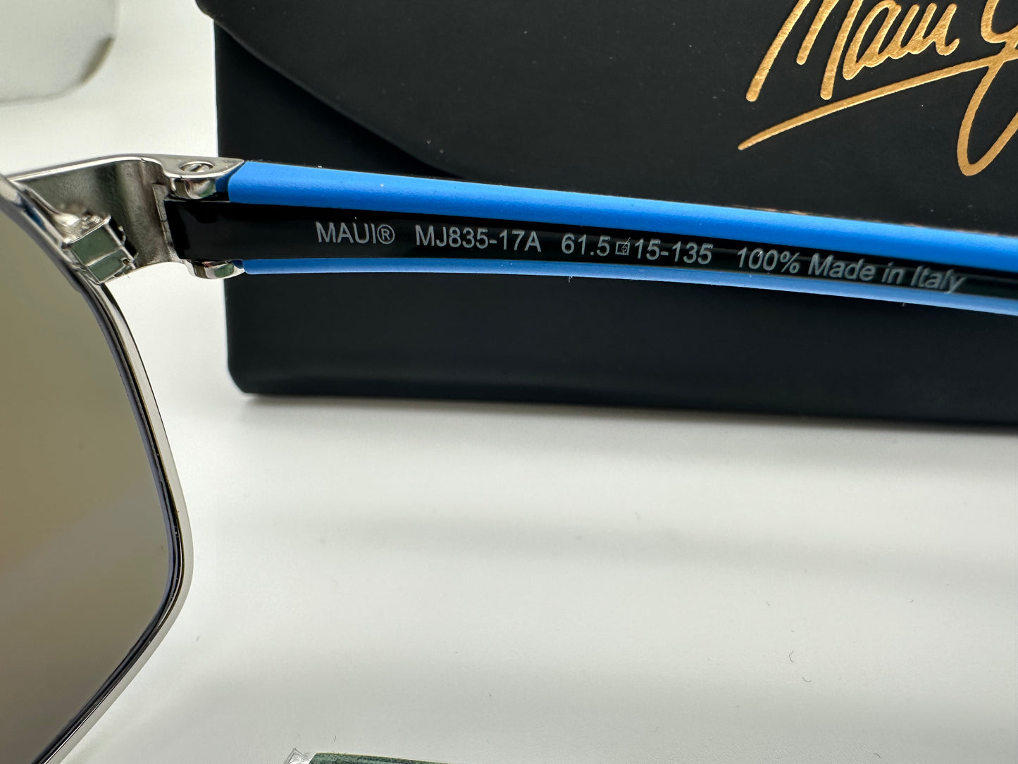 Maui Jim The Bird 61.5mm Chrome Black Blur Hawaii B835-17A – Shade Maui Jim The Bird 61.5mm Chrome Black Blur Hawaii B835-17A – Shade