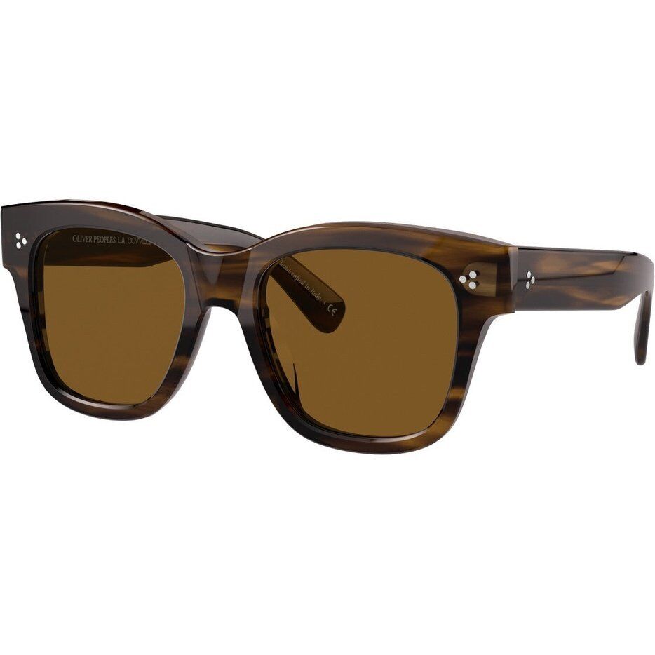 OLIVER PEOPLES MELERY 54mm OV 5442SU 167783 Square Sunglasses Bark Polarized Brown