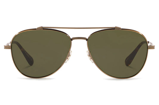 Oliver Peoples RIKSON 56mm Polarized OV1266ST 528471 Antique Gold Titanium Made in Japan NEW