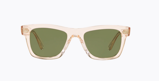 New Oliver Peoples Oliver Sun OV 5393SU 109452 Buff / Green Glass lenses 51mm