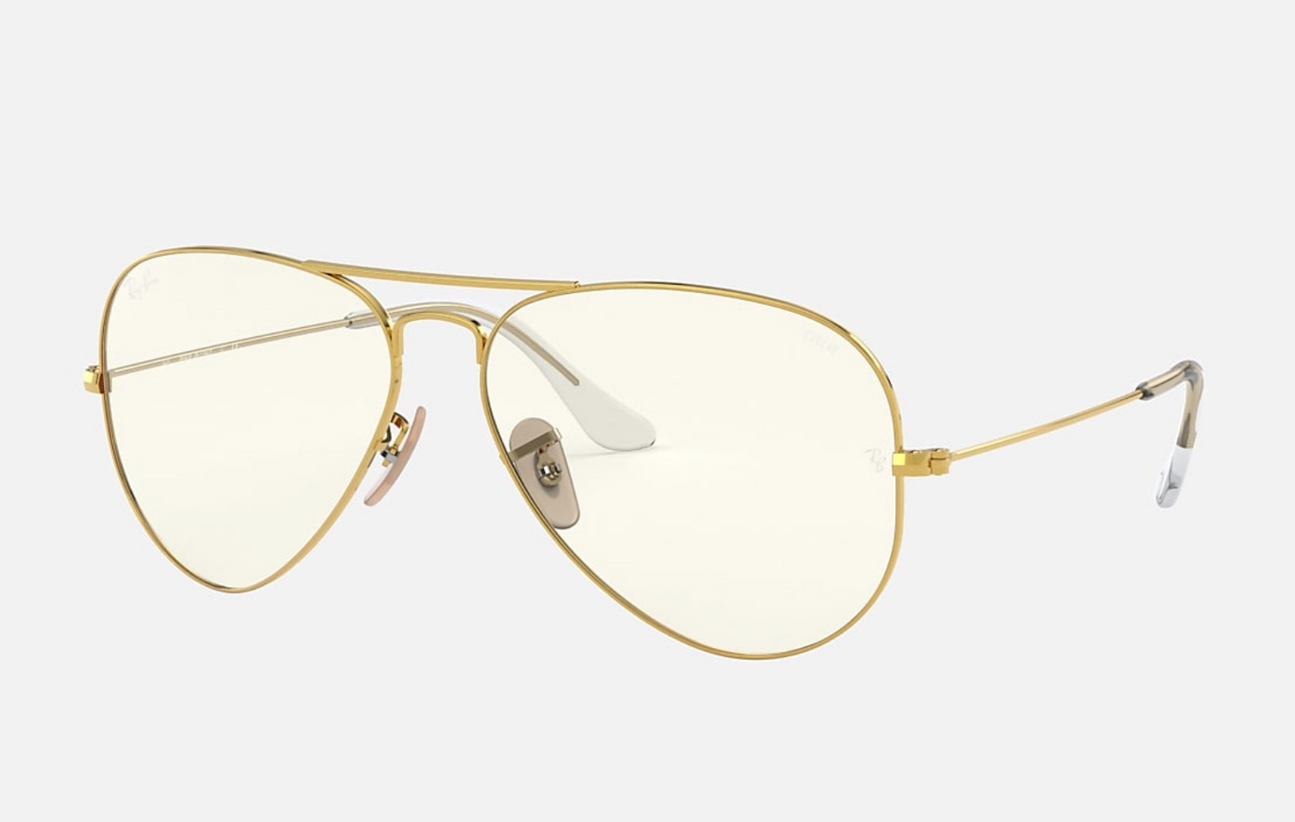 Ray-Ban Aviator Clear to Gray Evolve 58mm Photochromatic