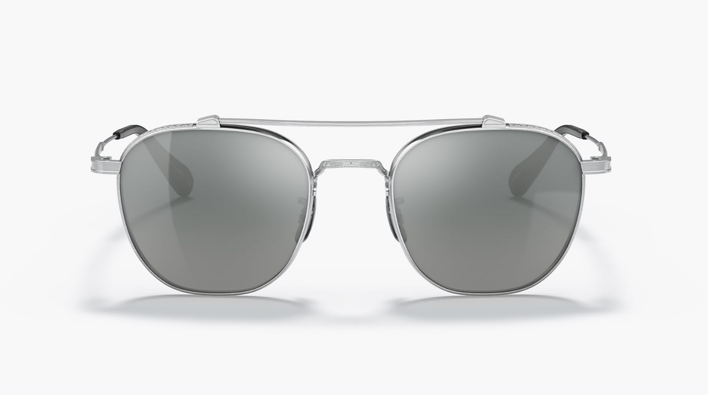 Oliver Peoples Mandeville 49mm Double Bridge Titanium OV1294ST Made In Japan PREOWNED