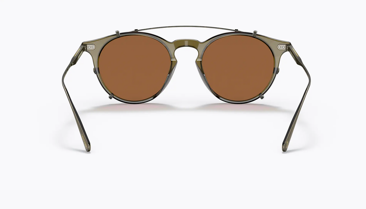 Oliver Peoples Eduardo OV5483M 167873 48mm Dusty Olive Persimmon Sunglasses
