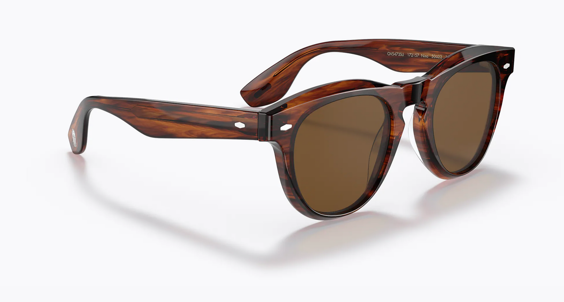 hellolupo【 24aw brown D 】 Oliver Peoples Nino Dark Amber Smoke Polarized OV5473SU