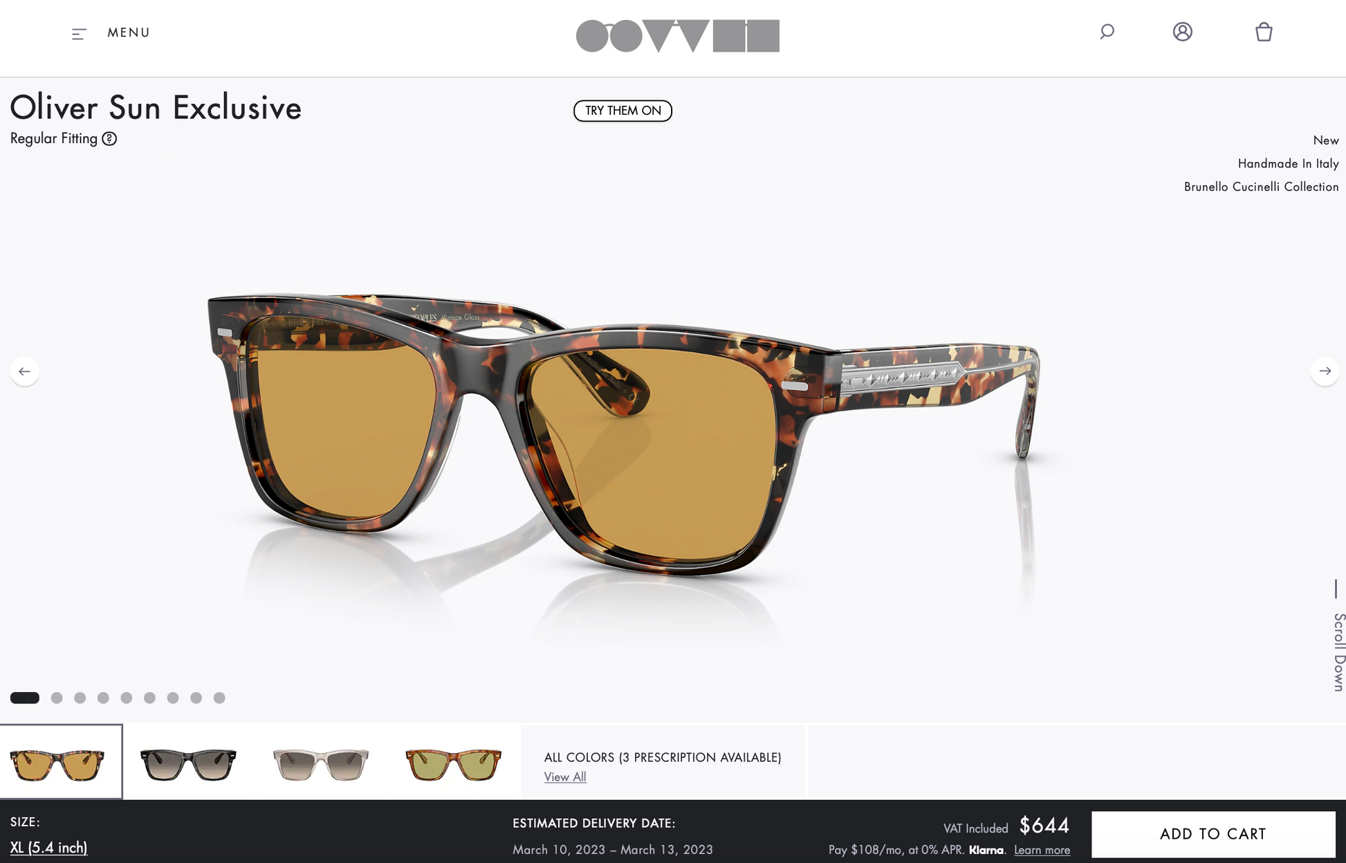 Oliver Peoples Brunello Cucinelli 54mm Oliver Sun Exclusive Oliver Peoples Brunello Cucinelli 54mm Oliver Sun Exclusive